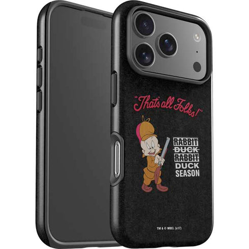 Looney Tunes Elmer Fudd Thats All Folks iPhone 17 Pro Max Impact Case