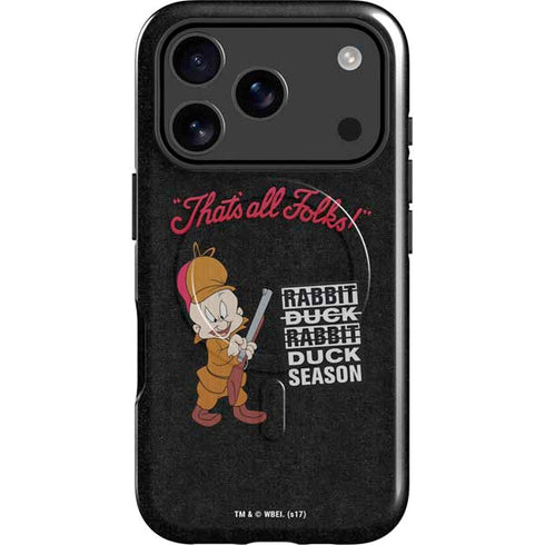 Looney Tunes Elmer Fudd Thats All Folks iPhone 17 Pro Max Magsafe Impact Case