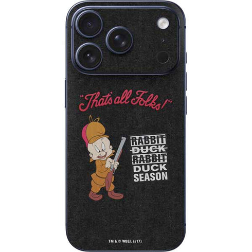 Looney Tunes Elmer Fudd Thats All Folks iPhone 17 Pro Skin