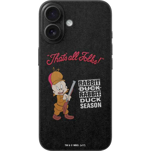 Looney Tunes Elmer Fudd Thats All Folks iPhone 17 Skin