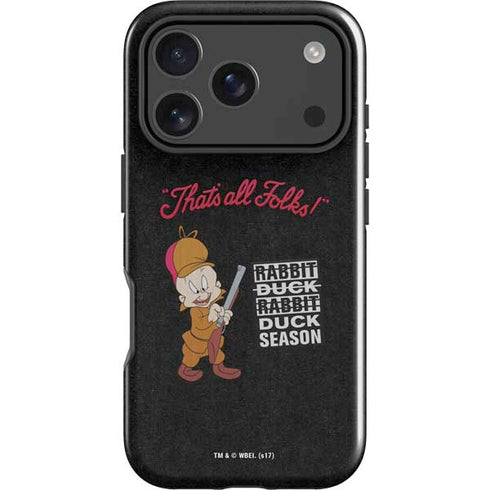 Looney Tunes Elmer Fudd Thats All Folks iPhone 18 Pro Impact Case
