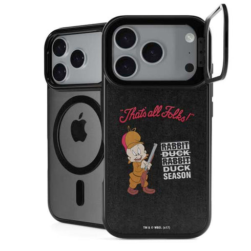 Looney Tunes Elmer Fudd Thats All Folks iPhone 18 Pro Kickstand Case