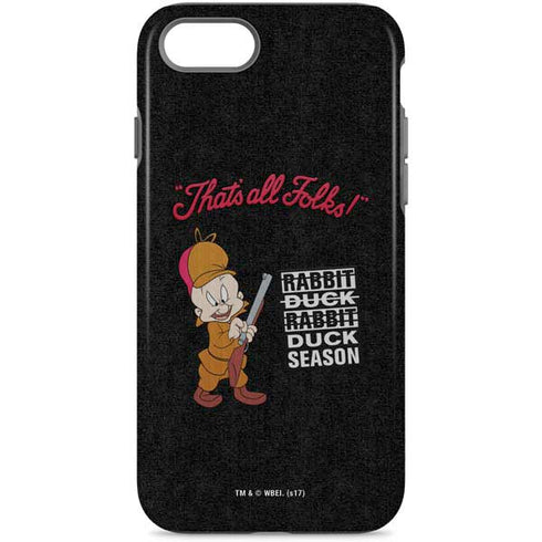 Looney Tunes Elmer Fudd Thats All Folks iPhone Cases
