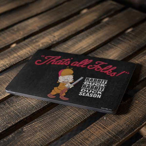 Looney Tunes Elmer Fudd Thats All Folks Apple MacBook Air Skin