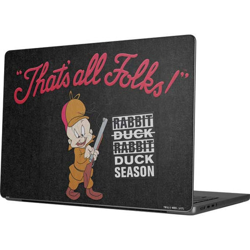 Looney Tunes Elmer Fudd Thats All Folks Apple MacBook Pro 14-inch Skin
