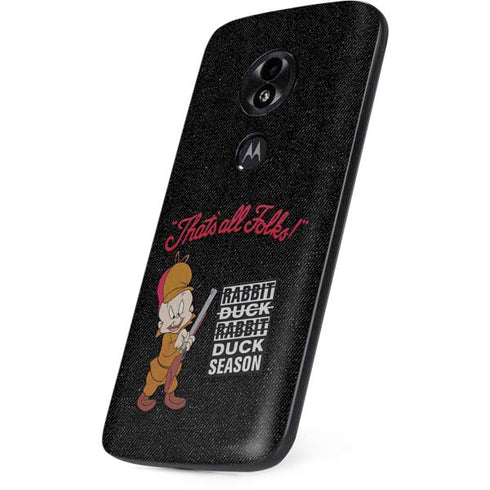 Looney Tunes Elmer Fudd Thats All Folks Moto E5 Play Skin