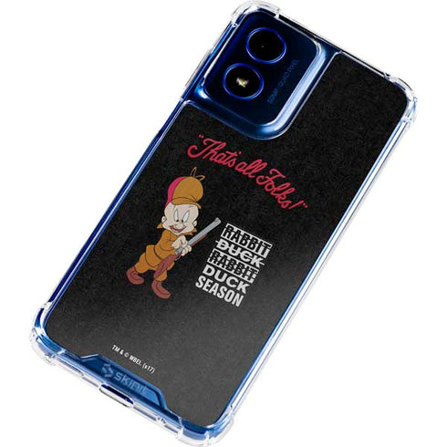 Looney Tunes Elmer Fudd Thats All Folks Moto G Play 4G (2024) Clear Case