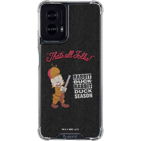 Looney Tunes Elmer Fudd Thats All Folks Moto G Power 5G (2024) Clear Case