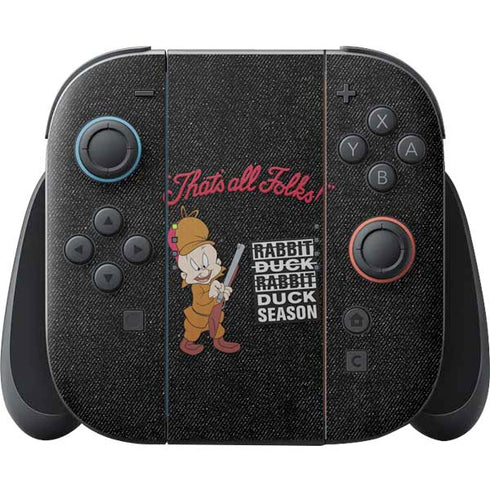 Looney Tunes Elmer Fudd Thats All Folks Nintendo Skins