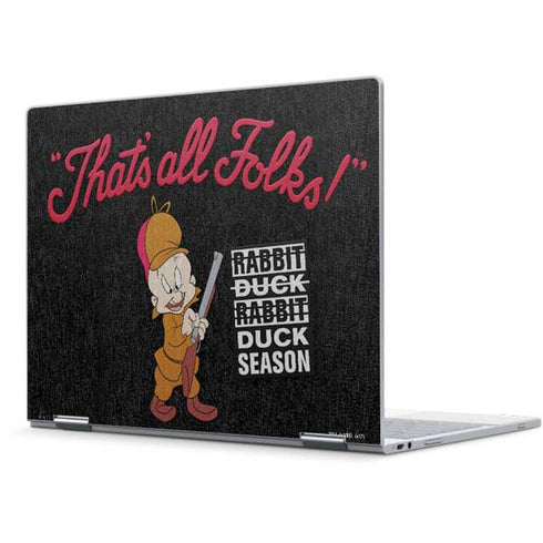 Looney Tunes Elmer Fudd Thats All Folks Pixelbook Skin