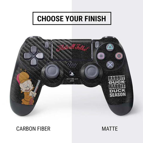 Looney Tunes Elmer Fudd Thats All Folks PS4 Controller Skin