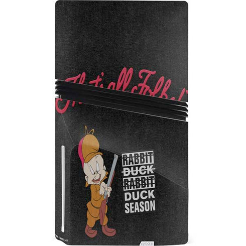 Looney Tunes Elmer Fudd Thats All Folks PS5 Pro Disk Console Skin
