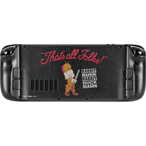 Looney Tunes Elmer Fudd Thats All Folks Steam Deck Handheld Gaming Computer OLED Skin