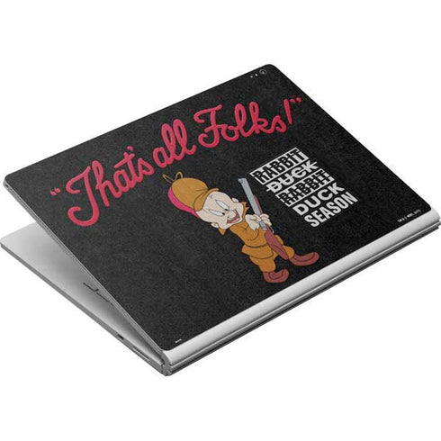 Looney Tunes Elmer Fudd Thats All Folks Surface Book Skin