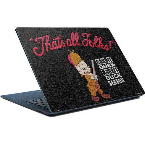 Looney Tunes Elmer Fudd Thats All Folks Surface Laptop Skin