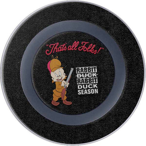 Looney Tunes Elmer Fudd Thats All Folks Wireless Charger Skin