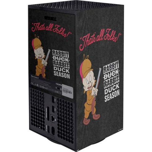 Looney Tunes Elmer Fudd Thats All Folks XBox Series X Digital Edition Bundle Skin