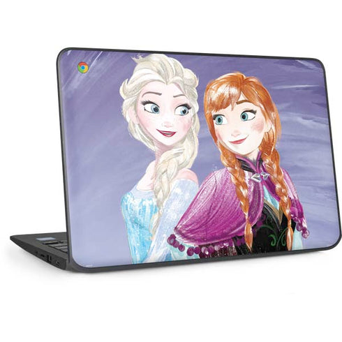 Disney Frozen Elsa and Anna Sisters Art HP Chromebook Skin