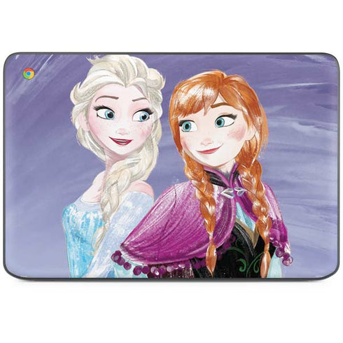 Disney Frozen Elsa and Anna Sisters Art HP Chromebook Skin