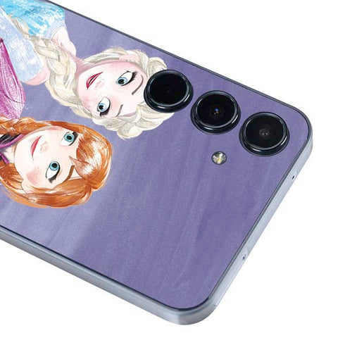 Disney Frozen Elsa and Anna Sisters Art Galaxy A55 5G Skin