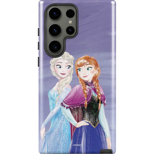Disney Frozen Elsa and Anna Sisters Art Galaxy S23 Ultra Pro Case