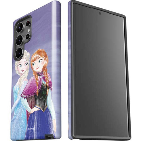 Disney Frozen Elsa and Anna Sisters Art Galaxy S23 Ultra Pro Case