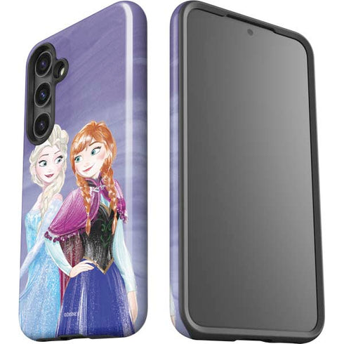 Disney Frozen Elsa and Anna Sisters Art Galaxy S25 Plus Impact Case