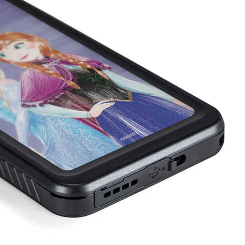 Disney Frozen Elsa and Anna Sisters Art Galaxy S24 Plus Waterproof Case