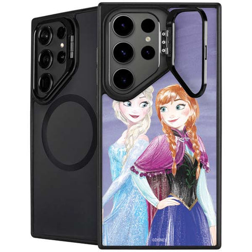 Disney Frozen Elsa and Anna Sisters Art Galaxy S25 Ultra Kickstand Case