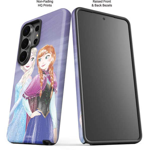 Disney Frozen Elsa and Anna Sisters Art Galaxy S26 Ultra Impact Case