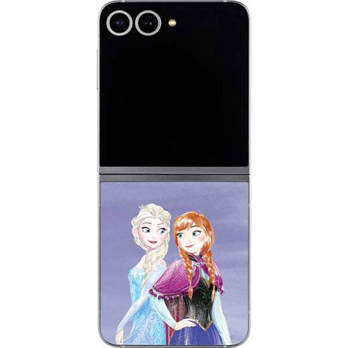 Disney Frozen Elsa and Anna Sisters Art Galaxy Z Flip6 Skin