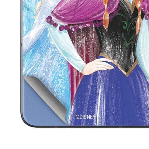 Disney Frozen Elsa and Anna Sisters Art Galaxy Z Fold5 5G Skin