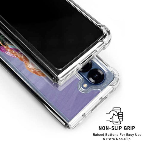 Disney Frozen Elsa and Anna Sisters Art Galaxy Z Fold6 Clear Case