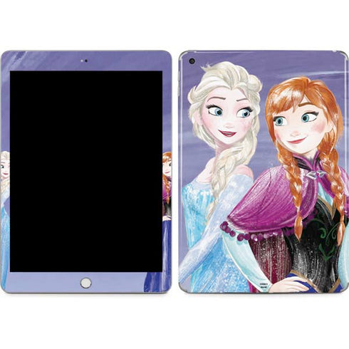 Disney Frozen Elsa and Anna Sisters Art Apple iPad Skin