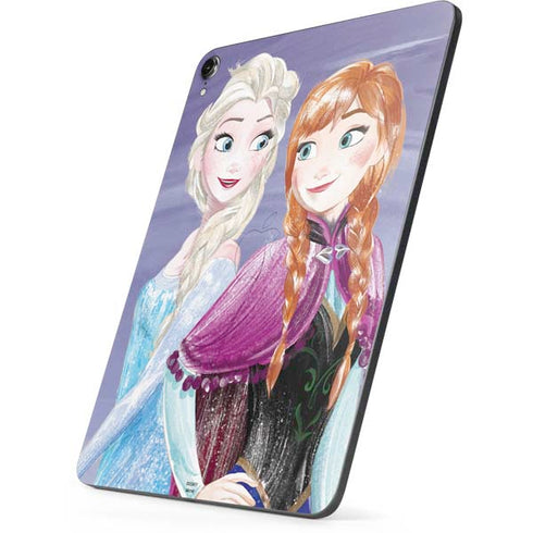 Disney Frozen Elsa and Anna Sisters Art Apple iPad Pro Skin