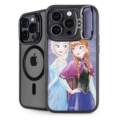 Disney Frozen Elsa and Anna Sisters Art iPhone 14 Pro Kickstand Case