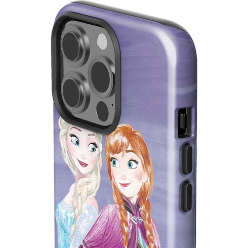 Disney Frozen Elsa and Anna Sisters Art iPhone 15 Pro Impact Case