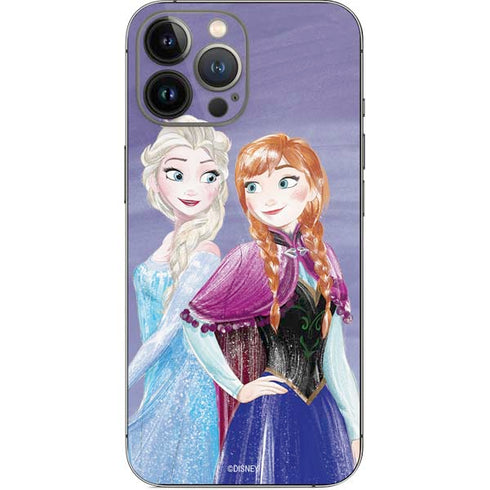 Disney Frozen Elsa and Anna Sisters Art iPhone 15 Pro Max Skin