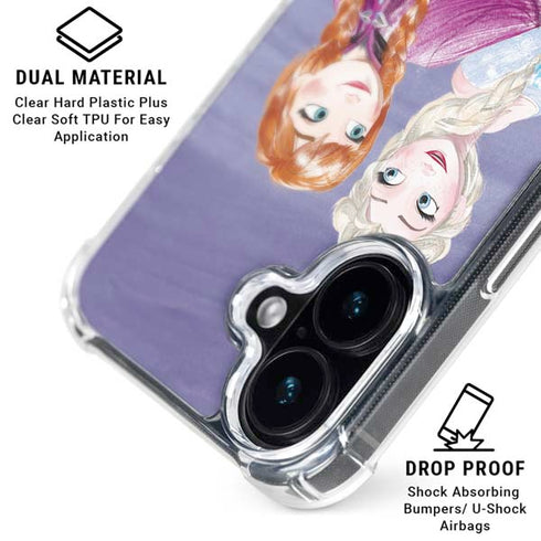 Disney Frozen Elsa and Anna Sisters Art iPhone 16 MagSafe Case