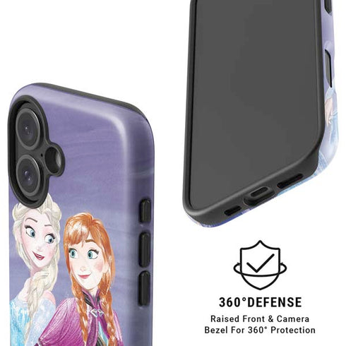 Disney Frozen Elsa and Anna Sisters Art iPhone 16 Magsafe Impact Case