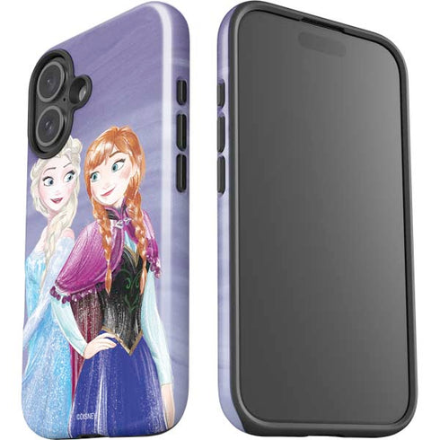 Disney Frozen Elsa and Anna Sisters Art iPhone 16 Plus Impact Case