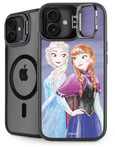 Disney Frozen Elsa and Anna Sisters Art iPhone 16 Plus Kickstand Case