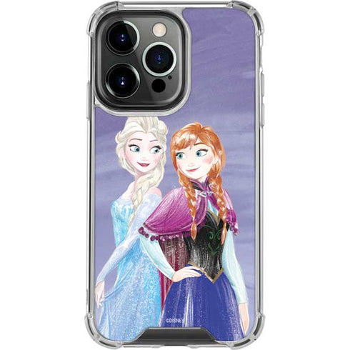 Disney Frozen Elsa and Anna Sisters Art iPhone 16 Pro Clear Case