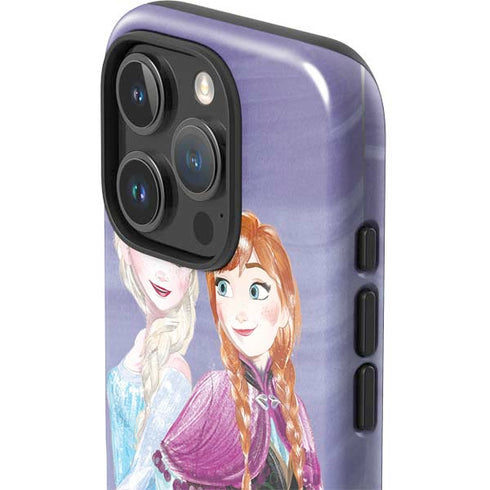 Disney Frozen Elsa and Anna Sisters Art iPhone 16 Pro Impact Case