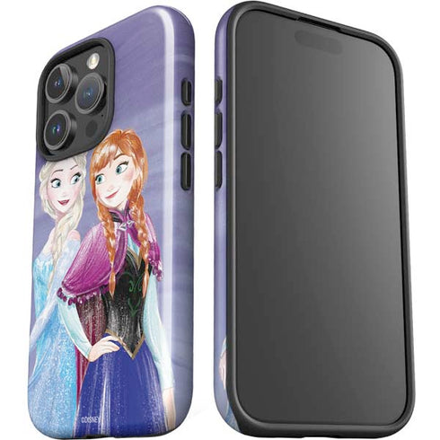 Disney Frozen Elsa and Anna Sisters Art iPhone 16 Pro Impact Case