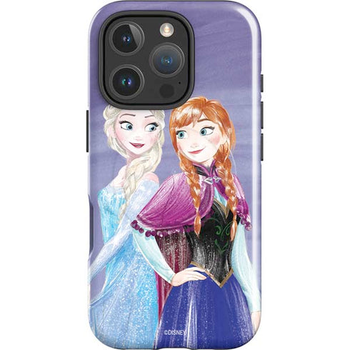 Disney Frozen Elsa and Anna Sisters Art iPhone 16 Pro Magsafe Impact Case
