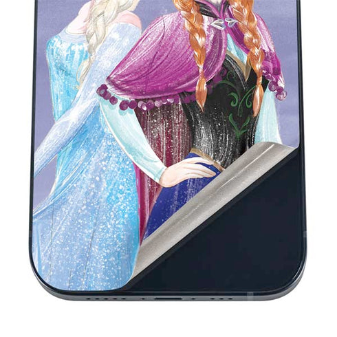 Disney Frozen Elsa and Anna Sisters Art iPhone 16 Skin