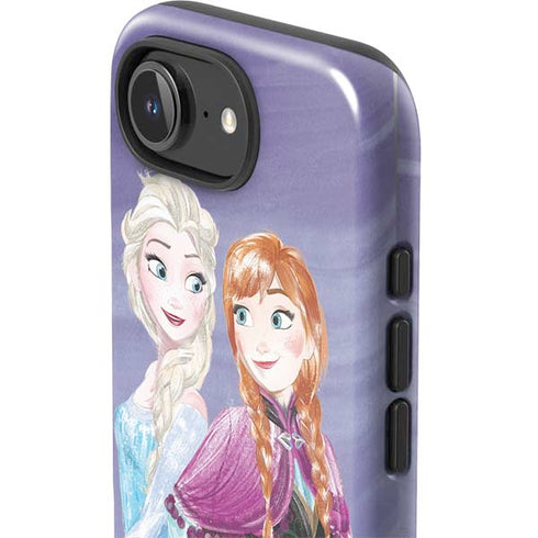 Disney Frozen Elsa and Anna Sisters Art iPhone 16e Impact Case