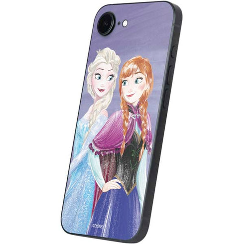 Disney Frozen Elsa and Anna Sisters Art iPhone 16e Skin