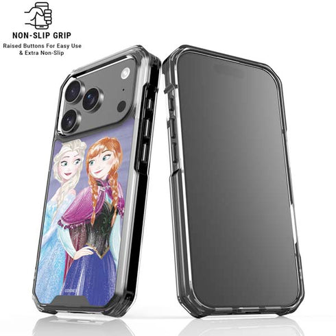 Disney Frozen Elsa and Anna Sisters Art iPhone 18 Pro Clear Case
